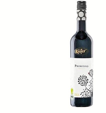 Käfer Bio Primitivo Rotwein trocken - 0,75 L Flasche