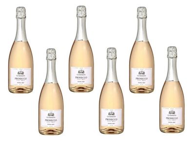 6x Ca' Ernesto Prosecco Spumante Rosé 0,75 L