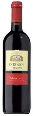Ca' Ernesto Merlot Rotwein DOC – Eleganter italienischer Rotwein 0,75L