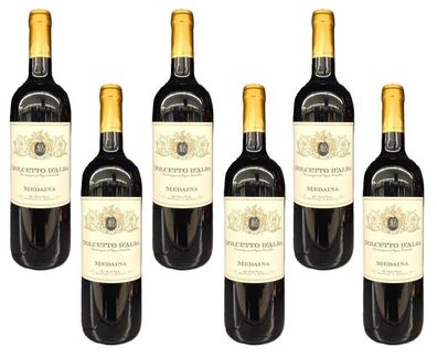6x Cantina Medaina Dolcetto D` Alba Doc trocken Piemont, Italien 0,75L