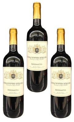3x Cantina Medaina Dolcetto D` Alba Doc trocken Piemont, Italien 0,75L