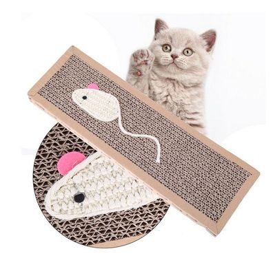2 große Katzen Kratzbretter mit Katzenminze Kratzpappe Catnip Minzpulver Tüte