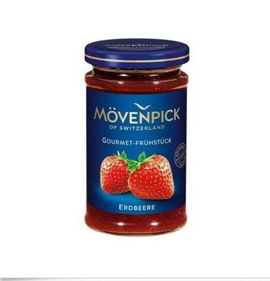6 Gläser Mövenpick ? Erdbeere Gourmet-Frühstück Fruchtaufstrich aromatisch 1,5kg
