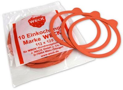 200 x WECK RR120 Gummiring Einmach Einkochringe 112x128 Dichtungsring 200 Stück