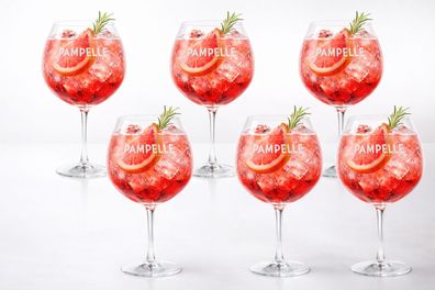 Pampelle Aperitif Glas 6er Set – Original Copa Ballon Gläser mit Pampelle Logo
