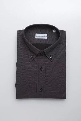 Robert Friedman Black Cotton Men's Shirt