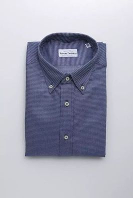 Robert Friedman Blue Cotton Men's Shirt