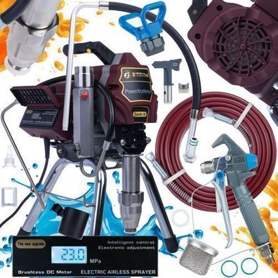 Zenthril Farbspritzgerät Zenith H – 3200W 20MPa 4,5L/min | LCD, 0,031" Düse