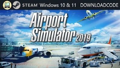 NEU PC Computer Spiel Airport Simulator 2019 für Windows 10 11 STEAM Download