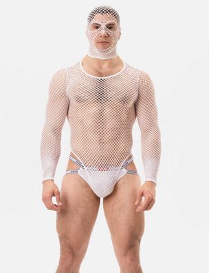 barcode Berlin - Fishnet Netzmaske SICILY sexy gay weiß 92250/200