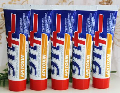 5x100ml Serie 911+ Apitoxin Bienengift Körper Gel Balsam Körpergel Bee Venom