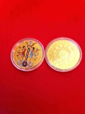 Zwillinge Sternzeichen / Zwillinge Medaille/vergoldet (SM2502261)