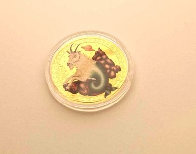 Steinbock Sternzeichen / Steinbock Medaille/vergoldet (SM2502261)