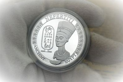 Ägyptische Königin Medaille/ Nefertiti Medaille/Neusilber(ÄM250226)