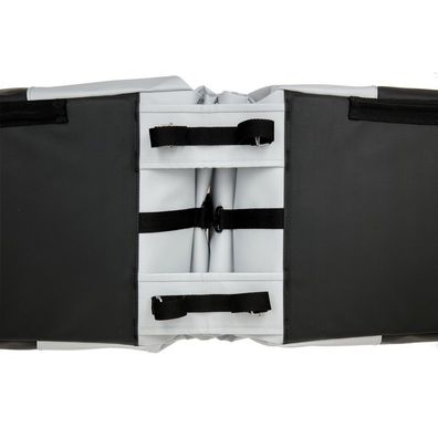 Doppelpacktasche New Looxs Nyborg 34 Liter - 30 x 17 x 37cm (x2) - Hellgrau/Schwarz