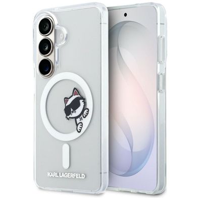 Hülle Karl Lagerfeld Galaxy S26 Plus transparent MagSafe Katze Choupette Logo