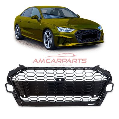 Upgrade Sportgrill / Kühlergrill für Audi A4 B9 8W Facelift 19-23 Hochglanz Schwarz