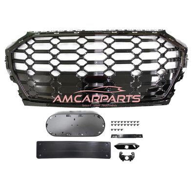 Upgrade Sportgrill / Kühlergrill für Audi Q5 FY 21+ Hochglanz Schwarz in Wabendesig