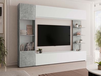 Wohnwand Lazando Praktisch TV-Schrank Wohnzimmer-Set Wohnmöbel Schrank M24