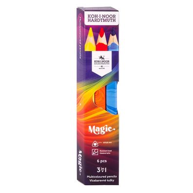 KOH Farbstifte Magic Jumbo 3 in 1 6er