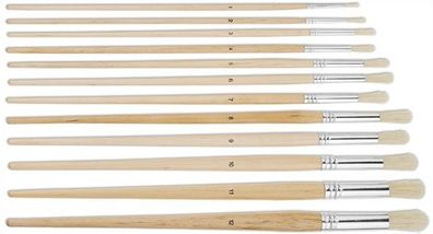 CMI Pinsel Borsten rund 12er Set Gr. 1-12