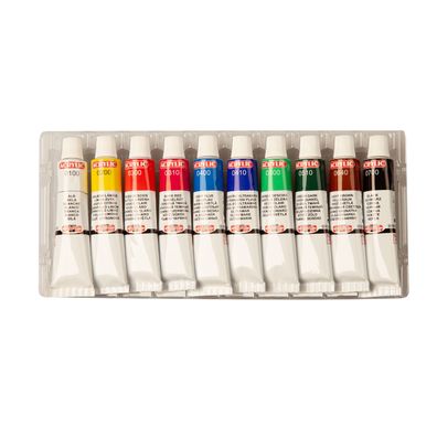KOH Acrylfarben 10er Set - 10 x 16 ml / Tuben