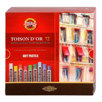 KOH Pastellkreide rund weich f Künstler 72er Pack