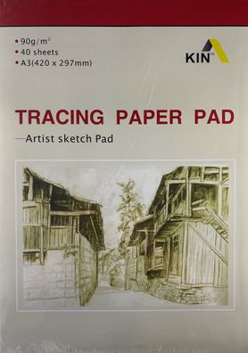 CMI Transparentpapier A3 Block 90 g/m² - 40 Blatt