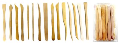 CMI Modellierhölzer 15er Set ca. 20 cm lang