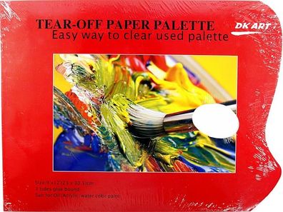 CMI Mischpalette Abreißpalette Eckig 30x23cm Griffl 10 Bl