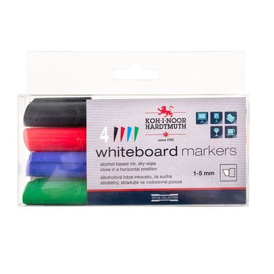 KOH White-Boardmarker - Keilspitze 1-5 mm , im 4er Pack