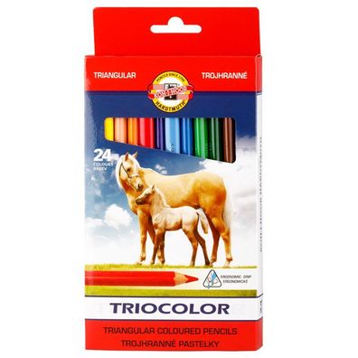 KOH Buntstifte Schule Jumbo Triocolor 24er