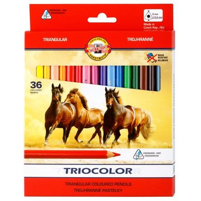 KOH Buntstifte Schule Jumbo Triocolor 36er
