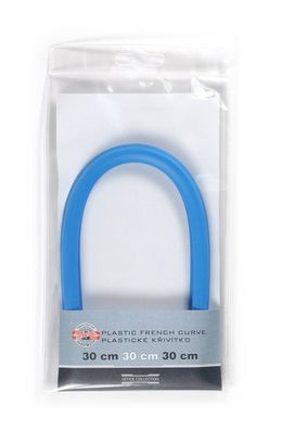 KOH Kurvenlineal Plast blau 30 cm lang