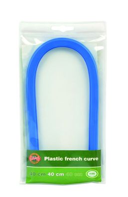 KOH Kurvenlineal Plast blau 40 cm lang