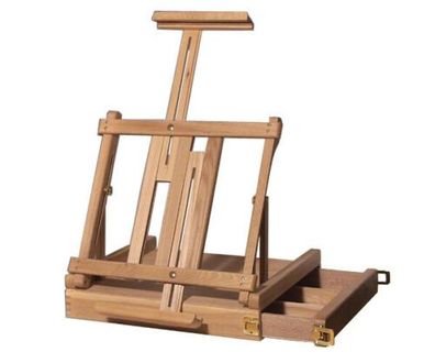 CMI Staffelei Tisch-Kasten Lyon 38x41x13 cm Ulme