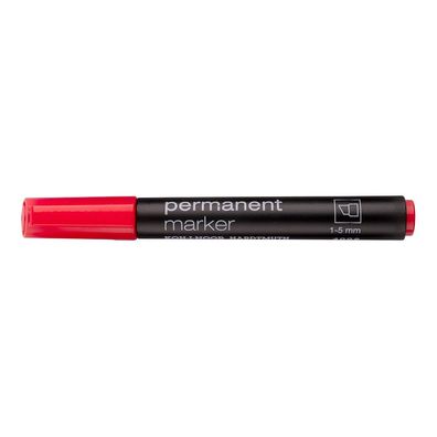 KOH Marker Permanent Keilspitze 1-5 mm rot