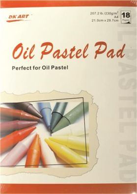 CMI Pastellmalerei Ölpastell- Malblock A4, 230 g/m² 18 Blatt