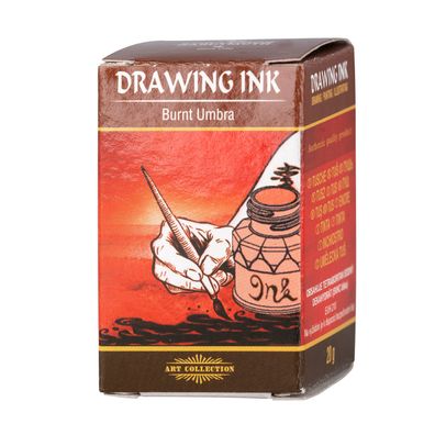 KOH Profi- Künstlerzeichentusche - Umber Burnt - 20g