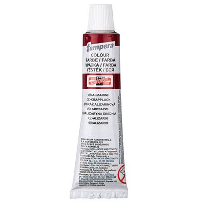 KOH Temperafarbe 16 ml Tube dark alizarin red