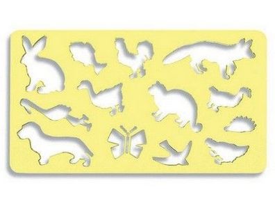 KOH Schablone - Tiermalschablone II- Fuchs , 12 cm x 21 cm