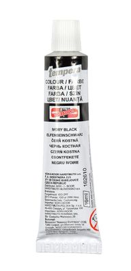KOH Temperafarbe 16 ml Tube ivory black
