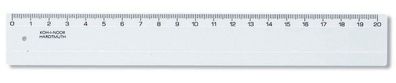 KOH Lineal - Plast 20 cm Skala - Transparent