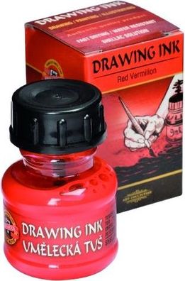 KOH Profi- Künstlerzeichentusche - Vermilion Red - 20g