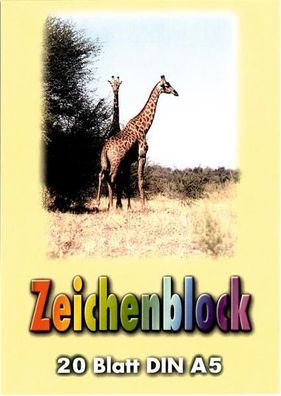 UHL Zeichenblock A5 100 g/m² - 20 Blatt , kopfgeleimt