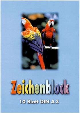 UHL Zeichenblock A3 100 g/m² - 10 Blatt , kopfgeleimt