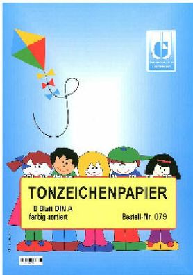 UHL Tonzeichenpapier A3 120g / / / - 10 Bl farbig kopfgeleimt