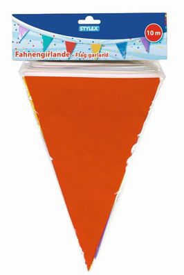 STY Girlande Fahnengirlande bunt - Kunststoff , 10 m