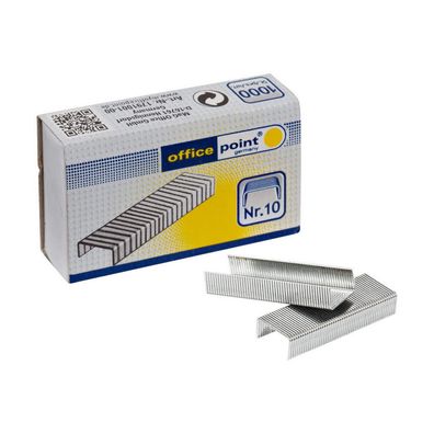 MAG-O Heftklammern Nr. 10 - 1000 Stück verzinkt - 4 mm