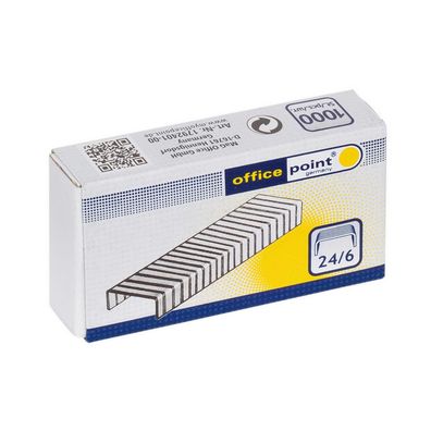 MAG-O Heftklammern Nr. 24/6 - 1000 Stück verzinkt - 6 mm